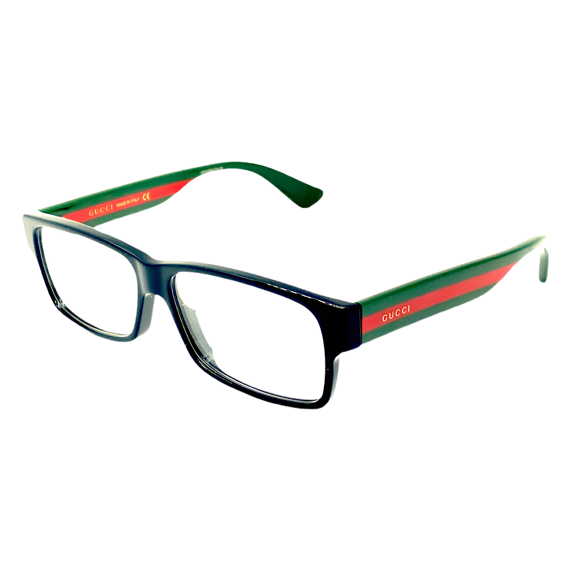 Gucci 0344  001 56-14-150 Black -Multicolor Transparent