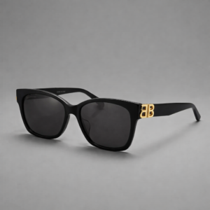 Balenciaga 0102SA 001 Black-Gold-Grey 57-16-145