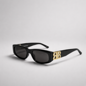 Balenciaga 0095S 001 Black-Gold-Grey 53-19-135