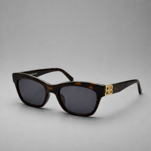 Balenciaga 0132S 002 Havana-Gold-Green 53-20-145