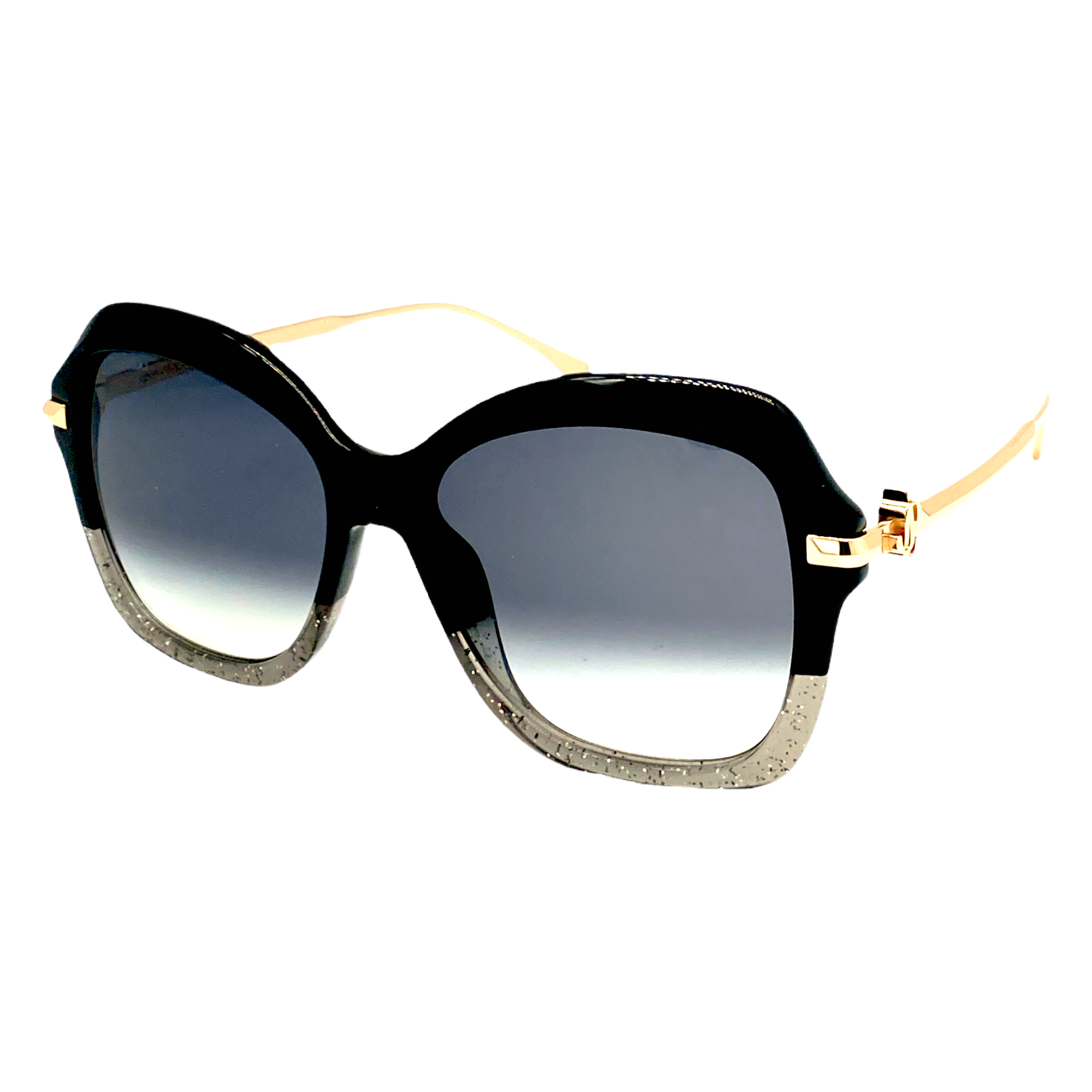 Jimmy Choo Tessy/G/S 56-17-135 Black-Rose-Gold