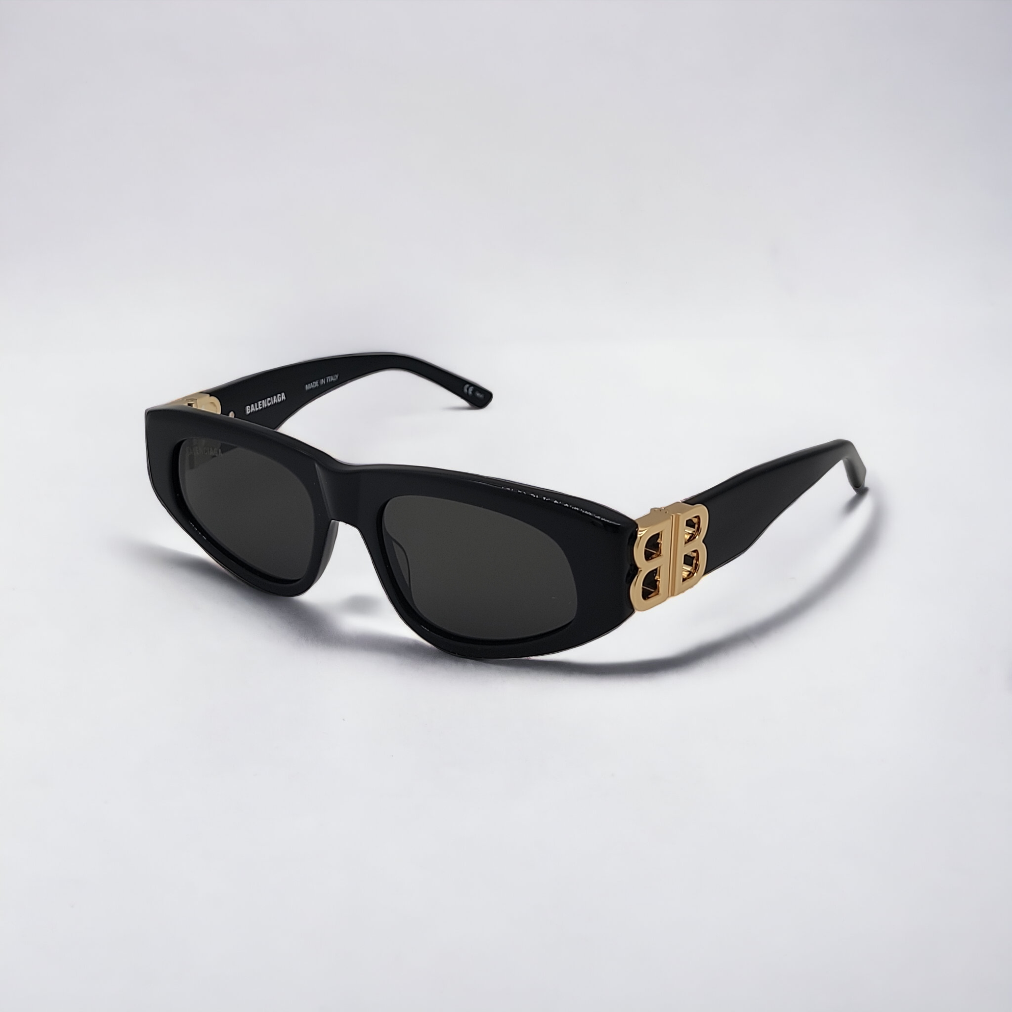 Balenciaga 0095S 001 Black-Gold-Grey 53-18-135