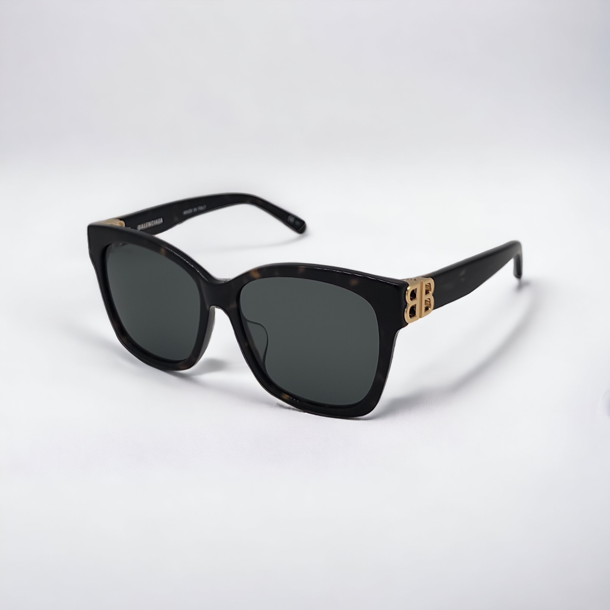 Balenciaga 0102SA 002 Havana-Gold-Green 57-16-145