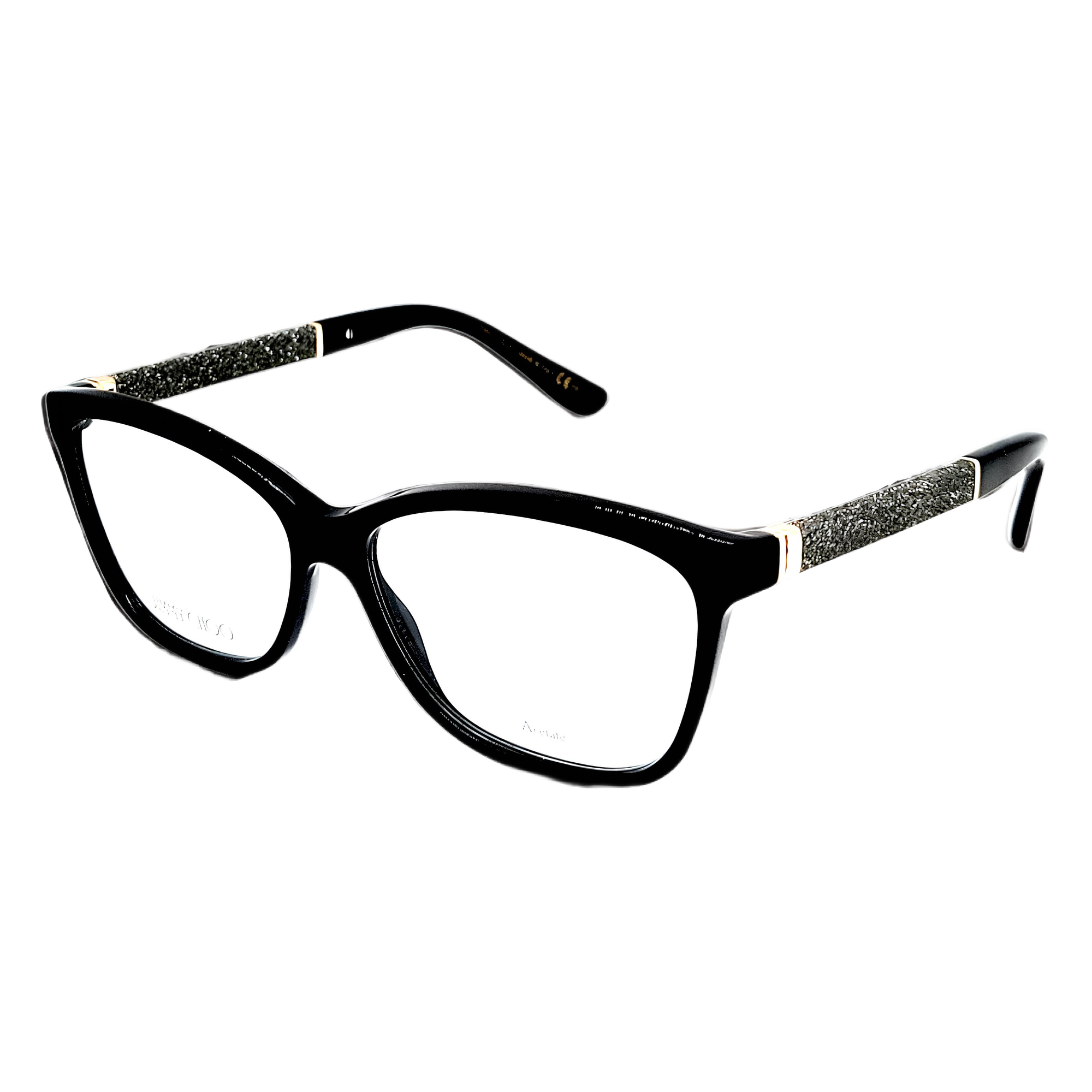 Jimmy Choo 105 55-14-135 Black Glitter