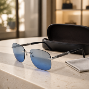 Pauls VI Titanium Silver Sunglasses 55-18-140