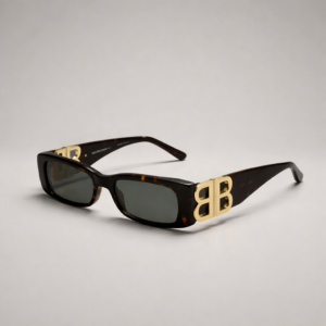 Balenciaga 0096S 002 Havana-Gold-Green 51-18-130