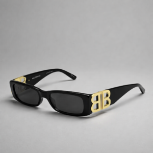 Balenciaga 0096S 001 Black-Gold-Grey 51-18-130