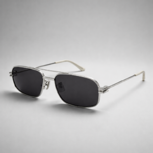 Bottega Veneta 1128S 003 Silver-Silver-Grey 58-17-145