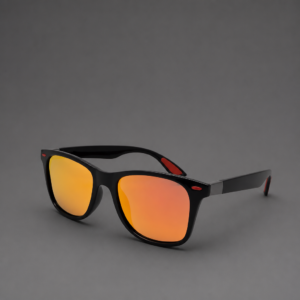 Kevina Black-Red Sunglasses  52-16-142