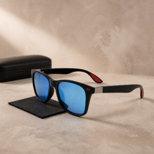 Kevina Matt Black-Blue Sunglasses   52-16-142